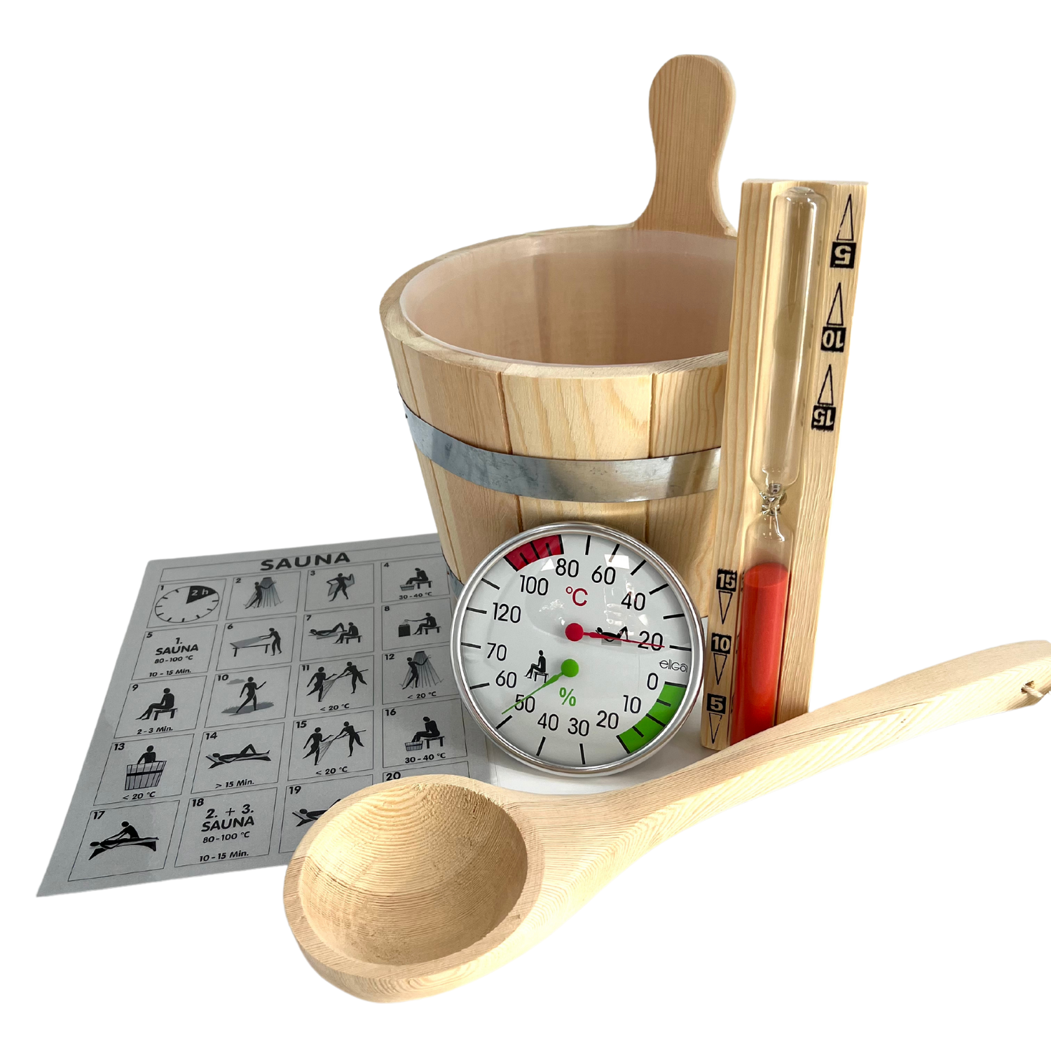 Sauna Set Eliga 6teilig 83670